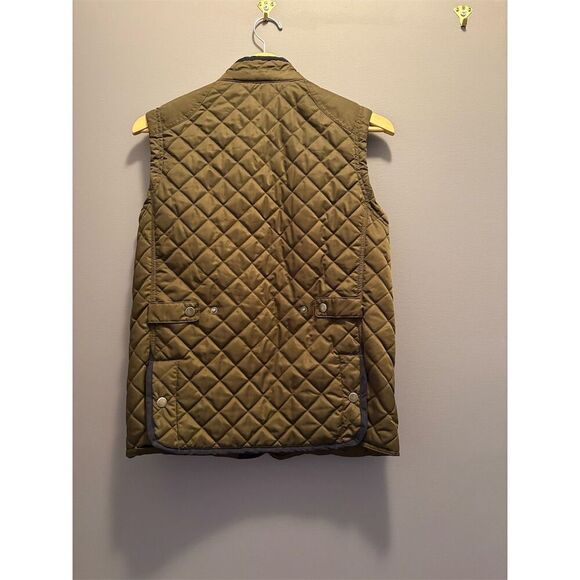 Classic Club Boys Green Quilted Vest Size 12-14 Casual Fall Wear - Picture 5 of 9